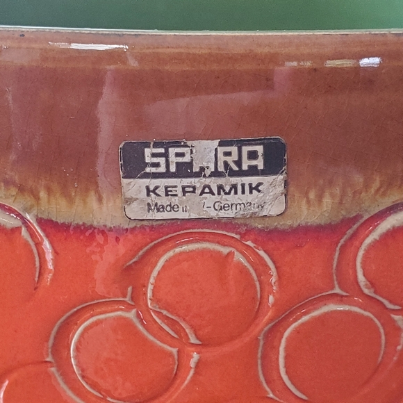 Spara Edel Keramik Large Planter 70s stylish Funky Vintage MCM W German Pottery - Picture 4 of 7